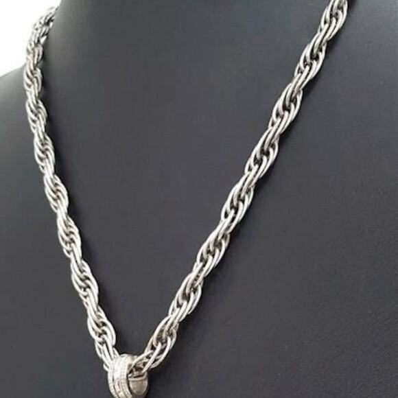 Whiting & Davis Victorian Revival Glass Filigree Statement Parure Signed Vintage - Picture 5 of 10